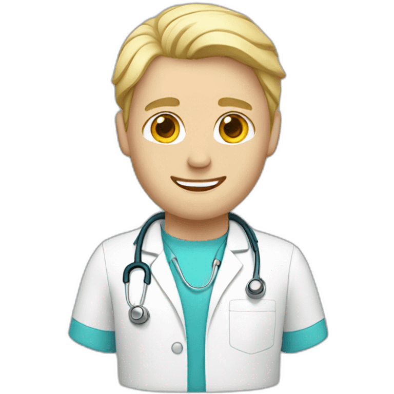 blonde male nurse emoji