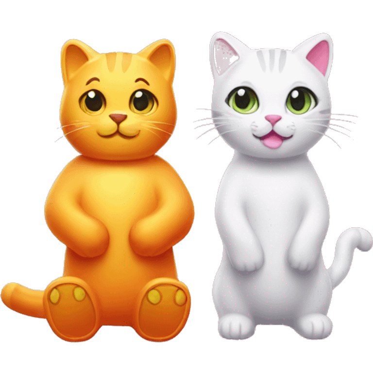 gummy bear and guymmy cat emoji