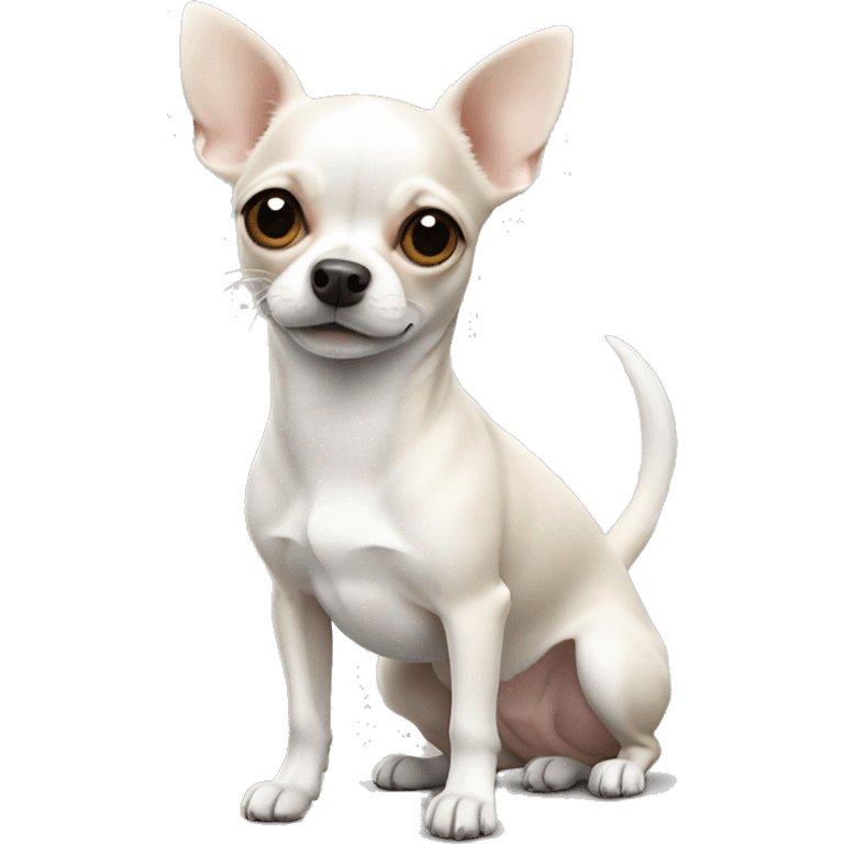 Chihuahua white emoji