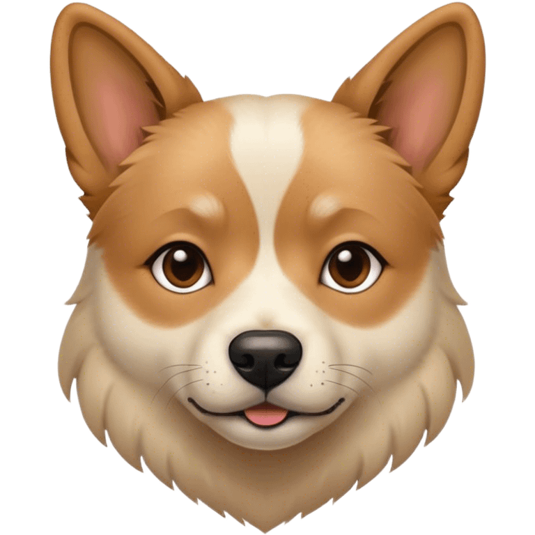 Masculine lesbian dog emoji