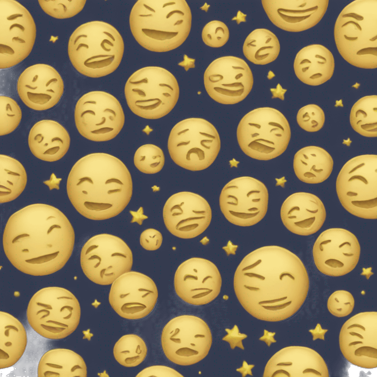 Gold moon emoji