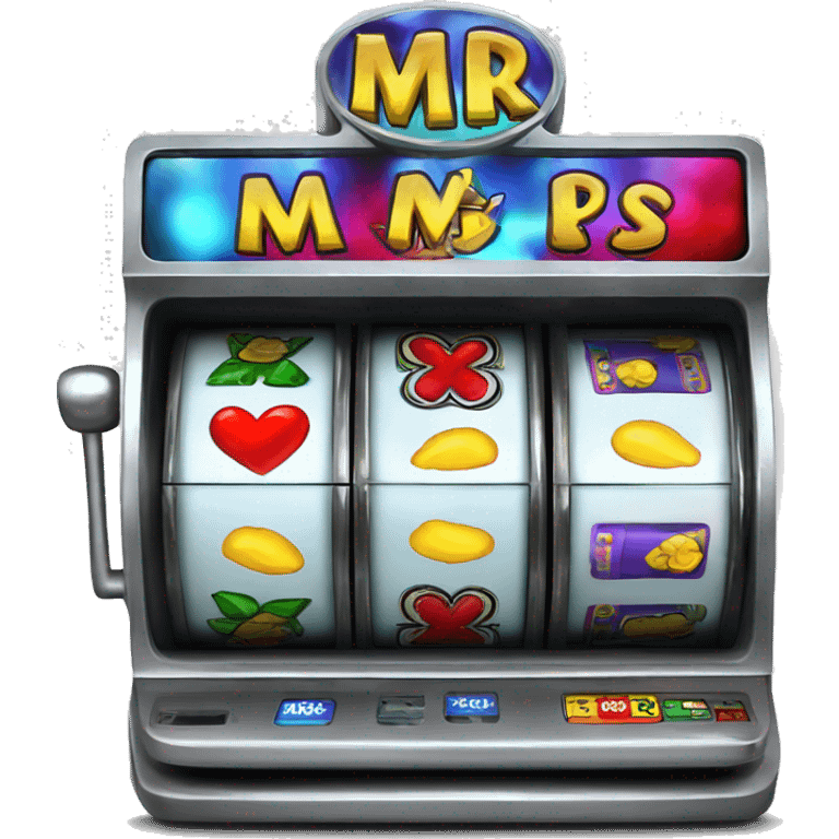 Slot machine labeled "Mr mrs slots" emoji