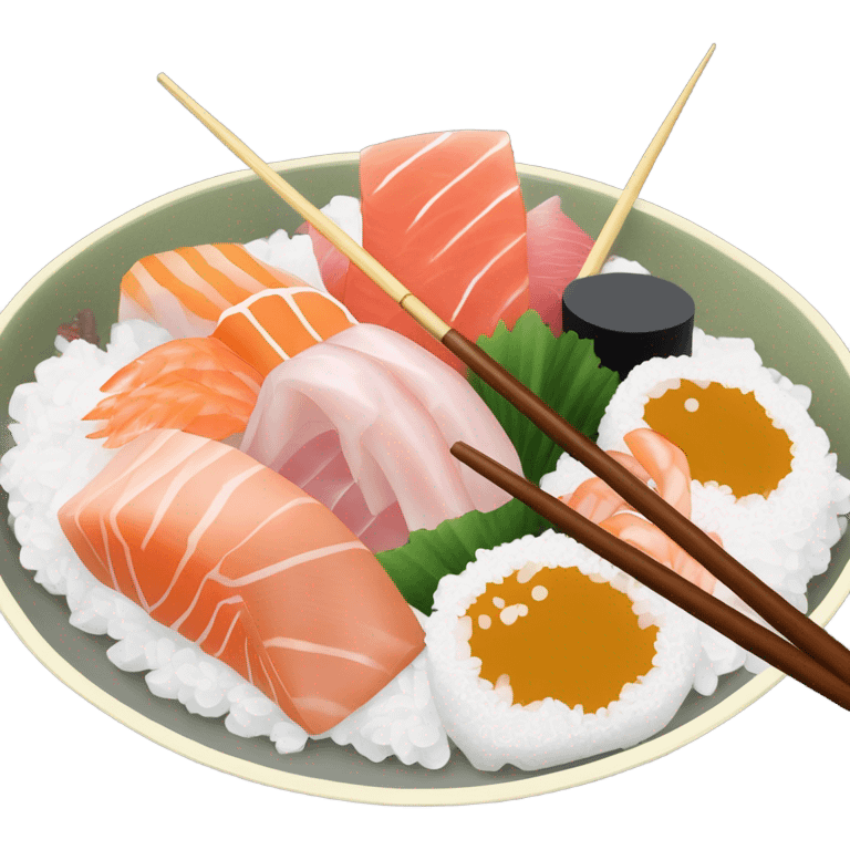 Kaisendon, with chopstick emoji