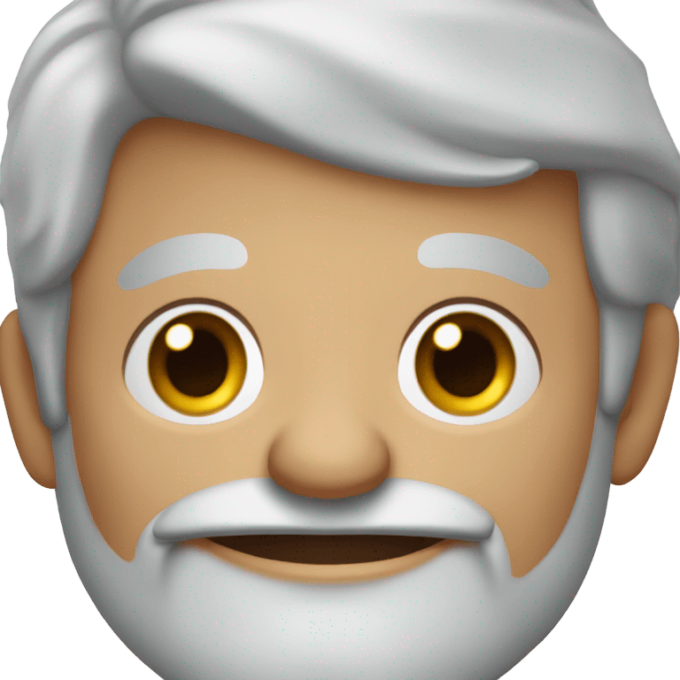 smiling old man portrait emoji