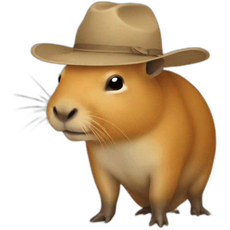 capivara na praia emoji