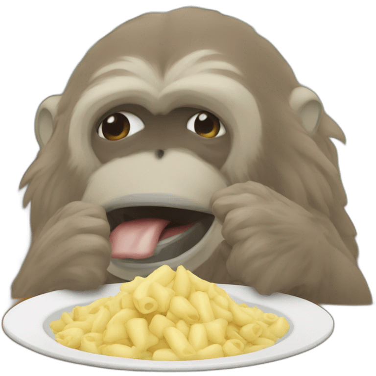 Singe qui mange du caca emoji