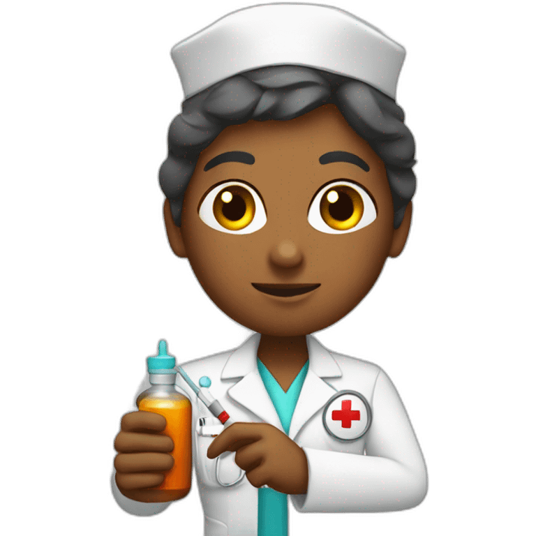 nurse injecting medicine emoji