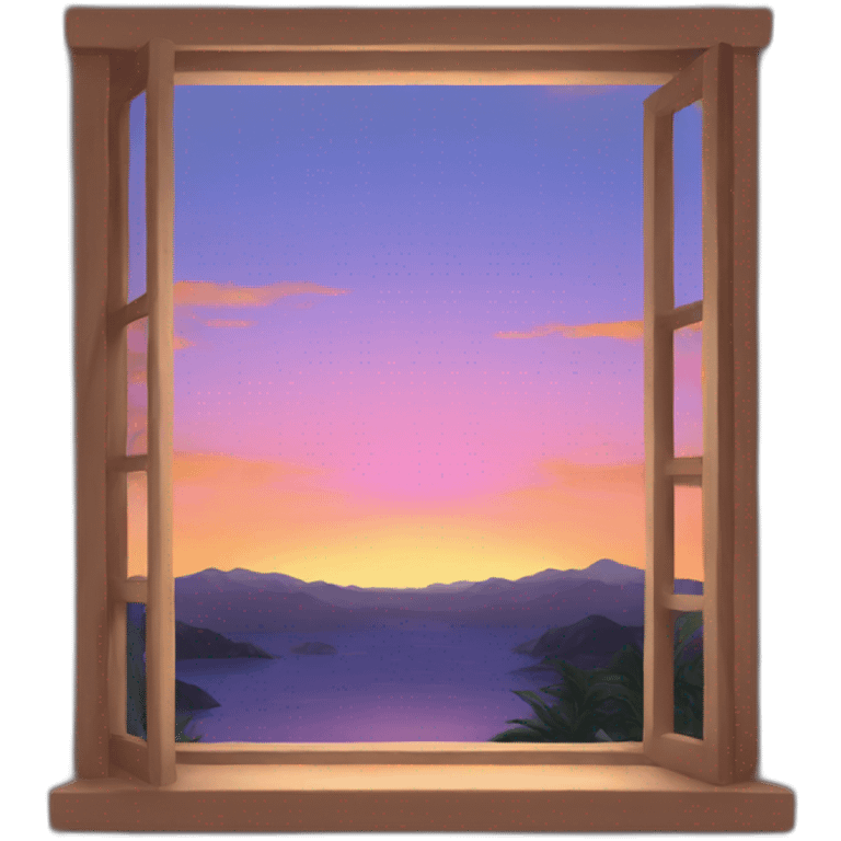 sunset from the window emoji