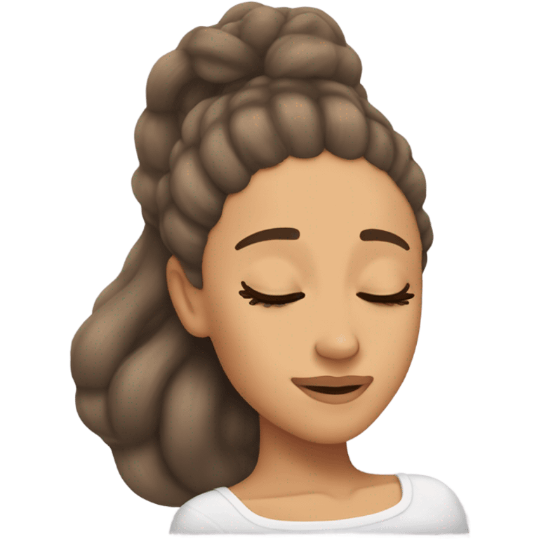 Ariana Grande sleeping emoji