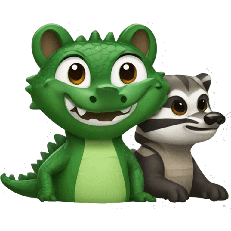 Alligator and raccoon emoji