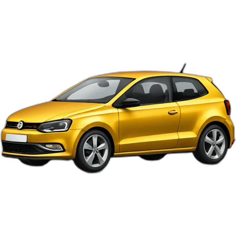 Bobtail driving volkswagen polo emoji