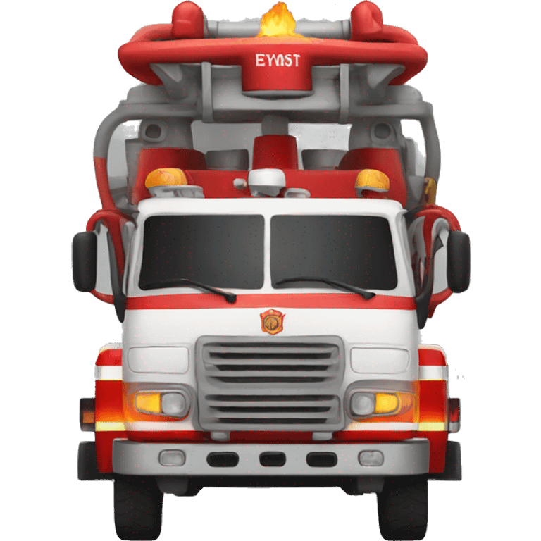 Firefighting car emoji