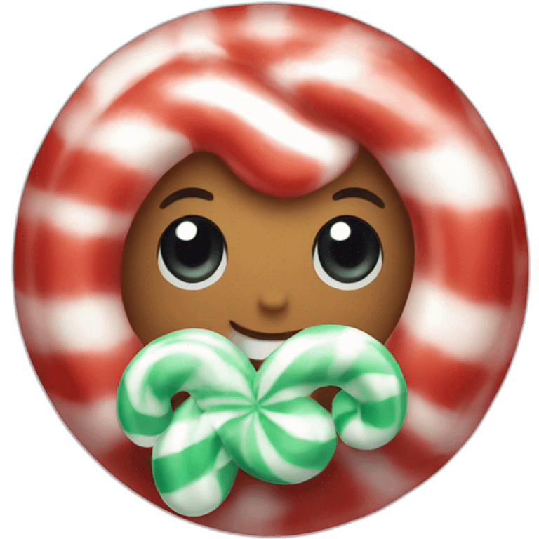 Peppermint candy emoji