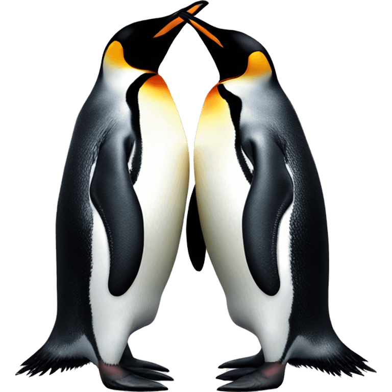 2 penguins kissing emoji