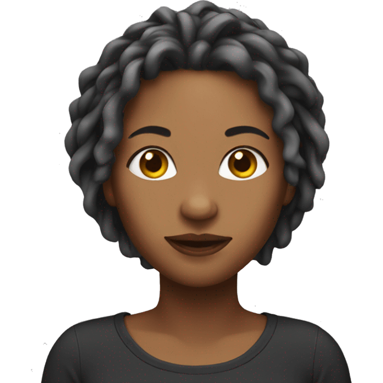 Female with locs emoji