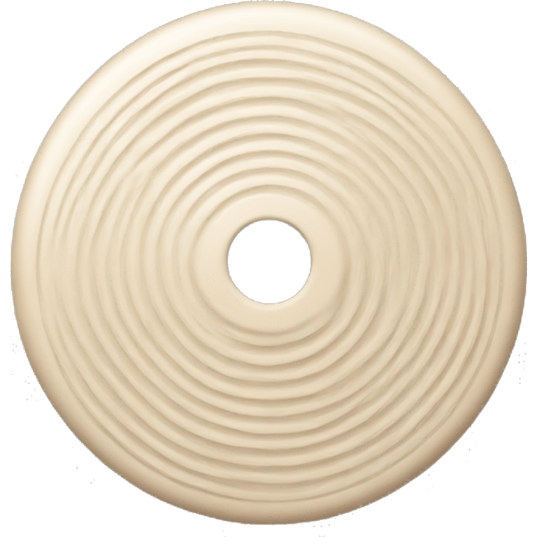 Beige frisbee  emoji