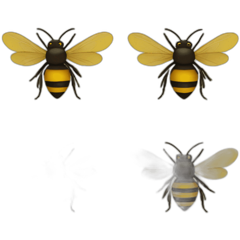 Heart-shaped bee emoji