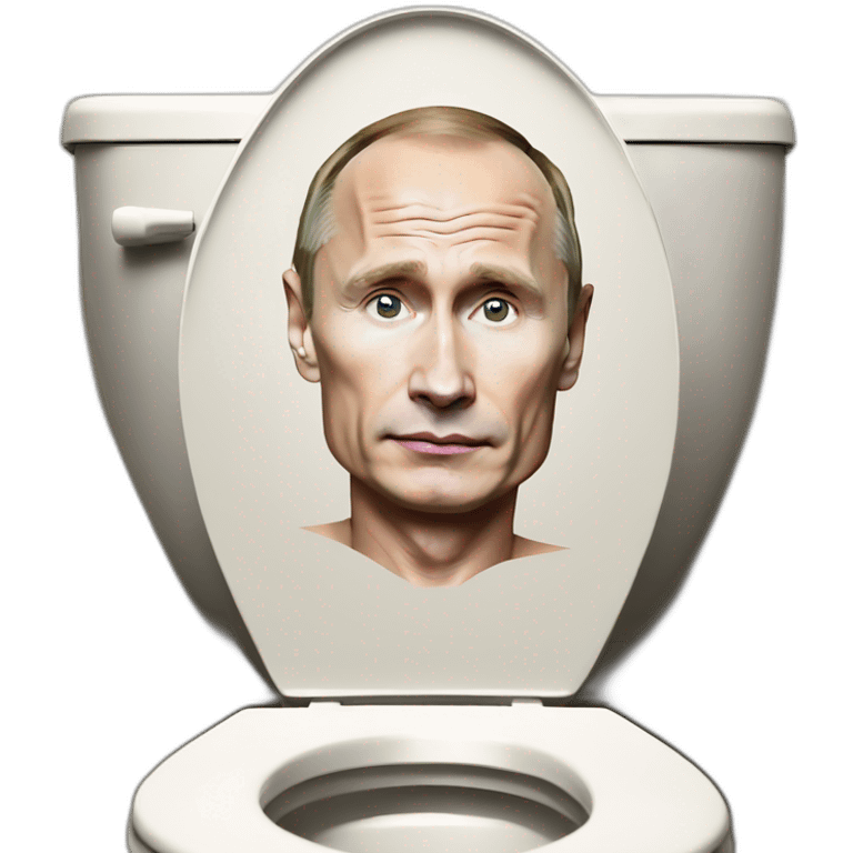 putin sits on a toilet emoji