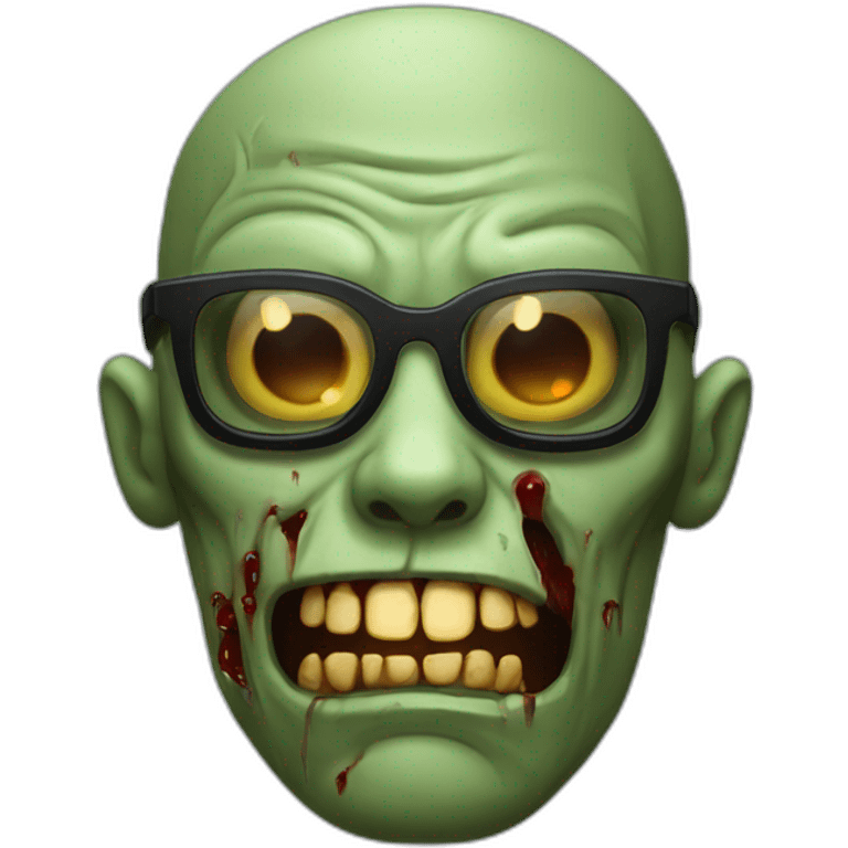 Zombi avec lunettes de soleil emoji