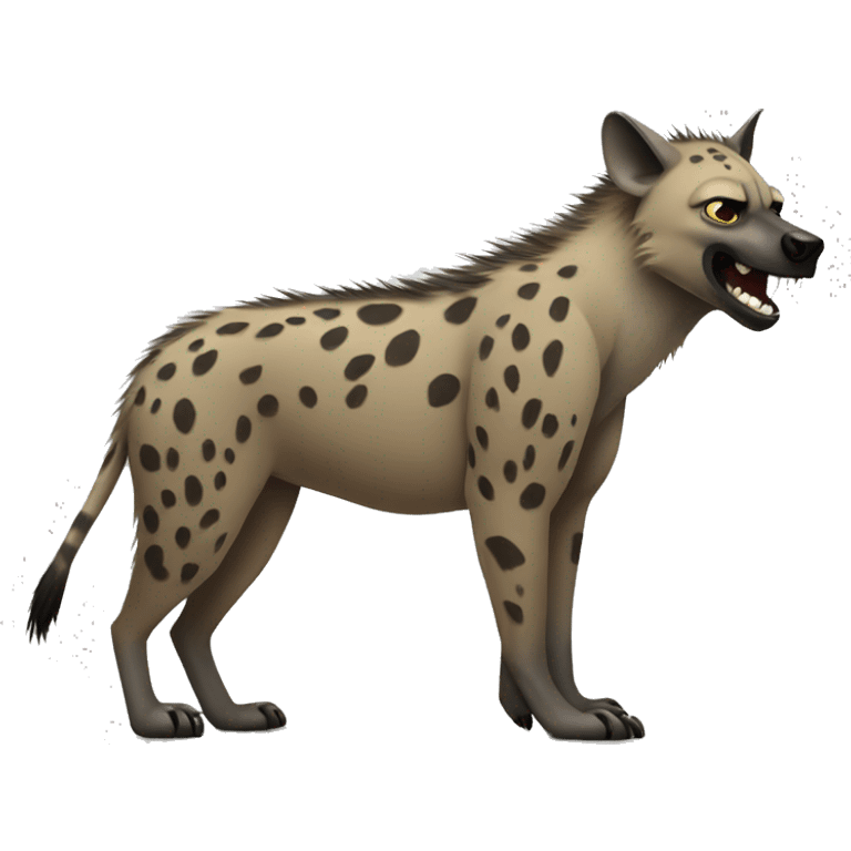 mean hyena full body emoji