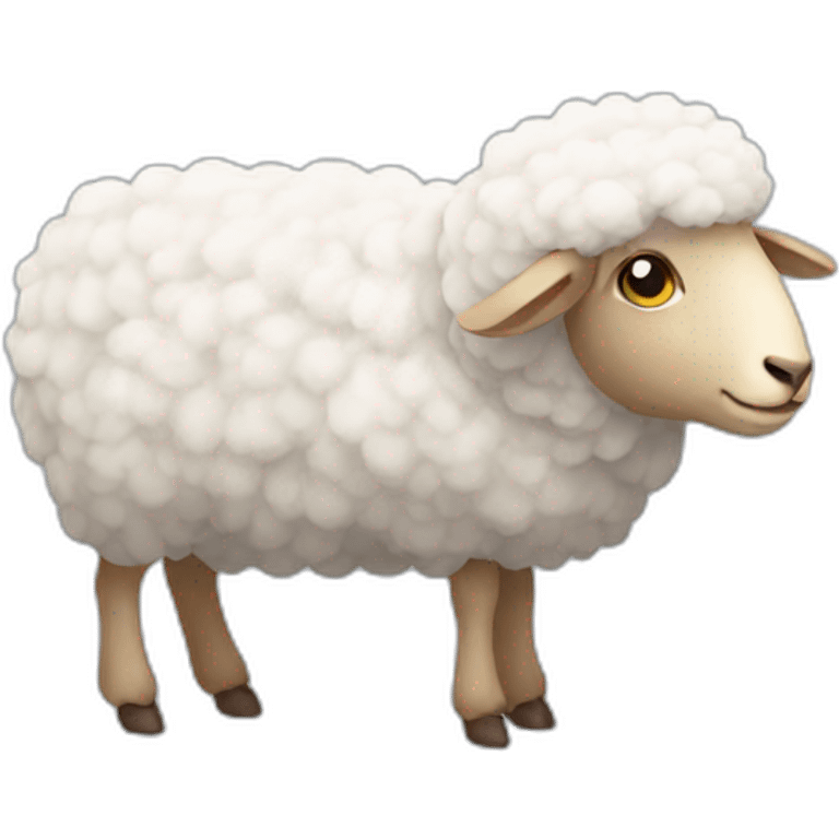 Sheep with wing emoji