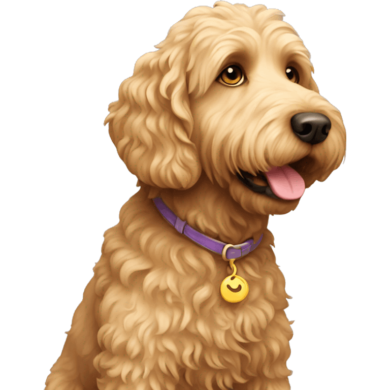 gold labradoodle  emoji