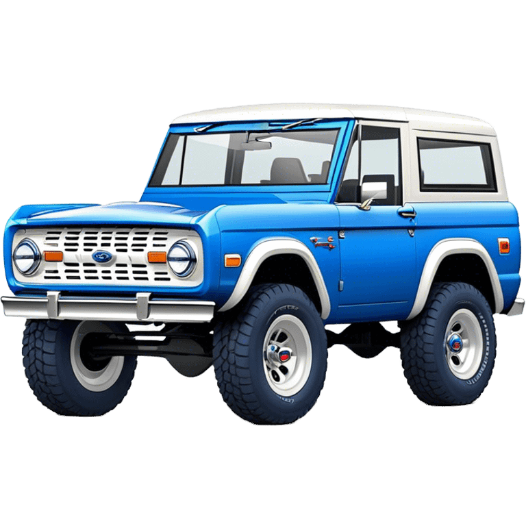 Ford Bronco - Ford (Model Year: 2021) (Iconic colour: Blue) emoji