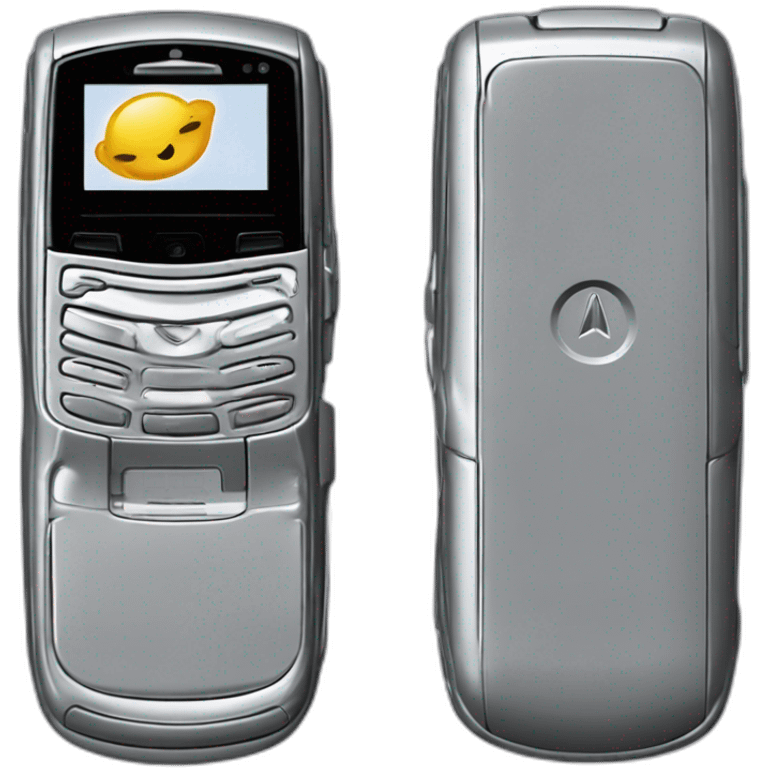 2004 Motorola Razr V3 mobile device clamshell design emoji