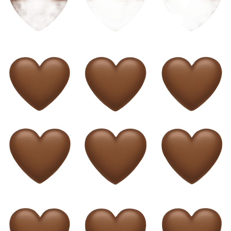 Brown heart emoji