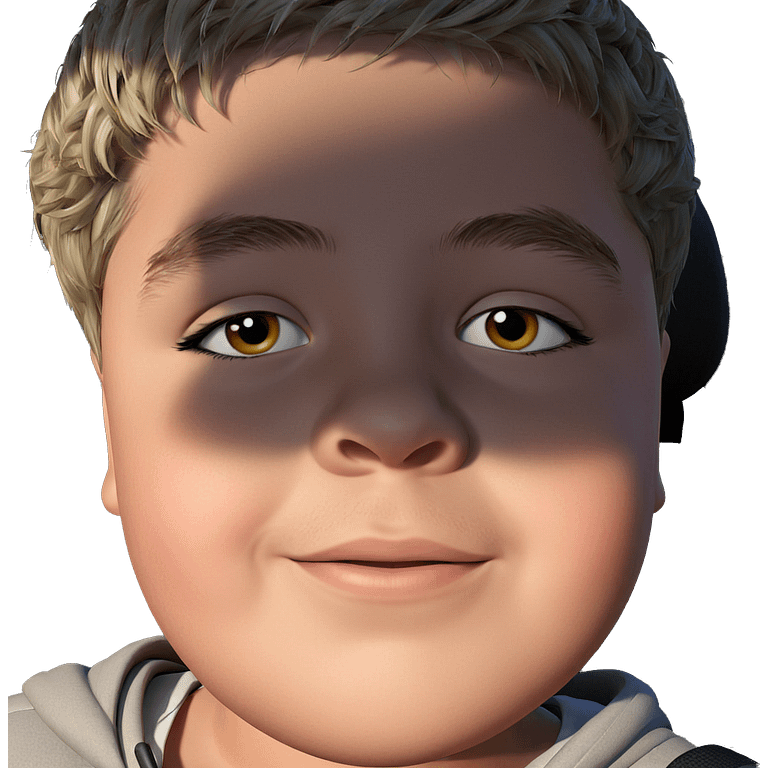 realistic portrait of a boy emoji