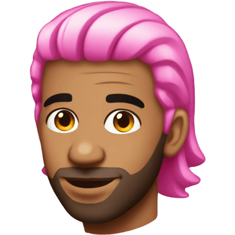 Drake with pink hair emoji