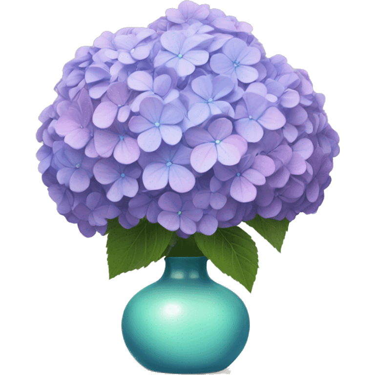 Hydrangeas in vase emoji