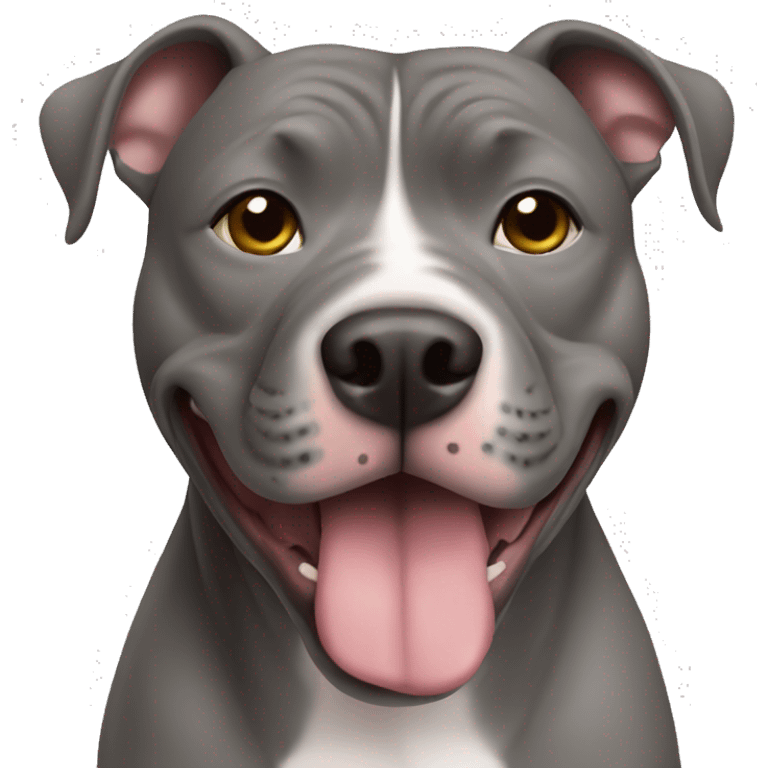 grey pitbull  emoji