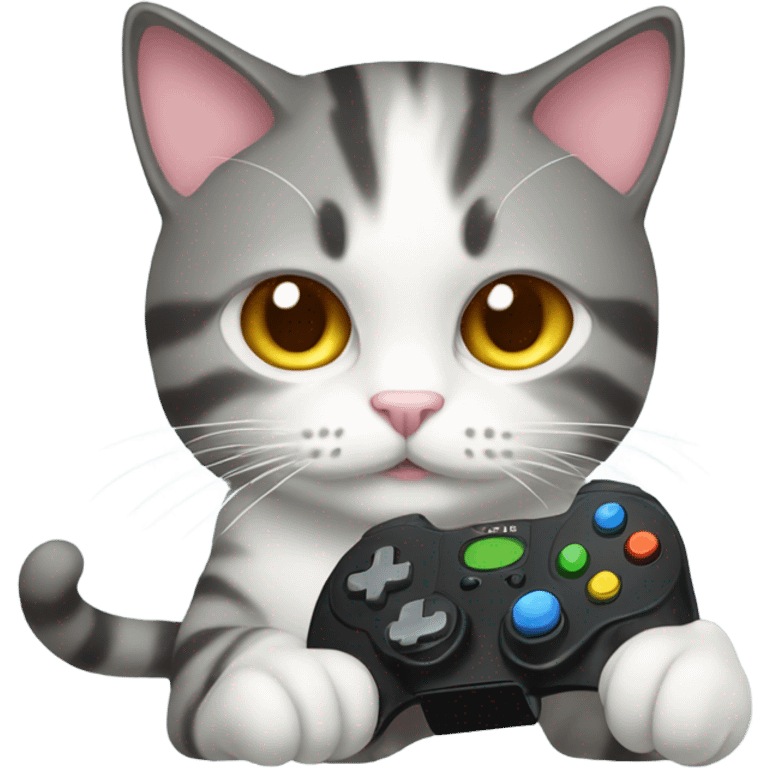 cat with gamepad emoji