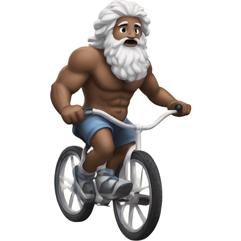 Zeus riding a unicycle  emoji