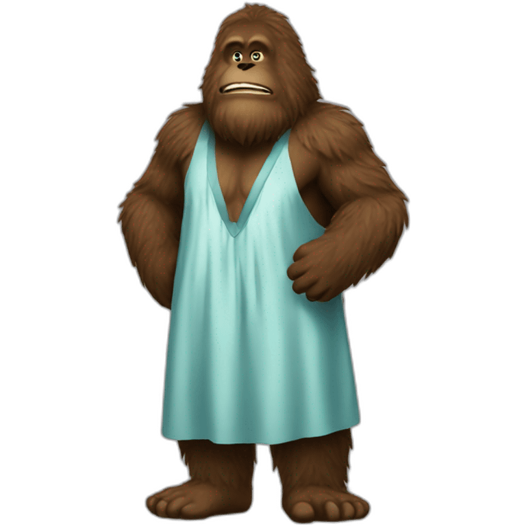 big foot en robe emoji