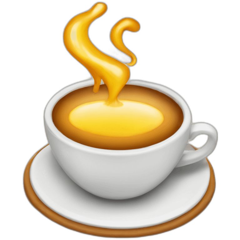 cafe caliente feliz emoji