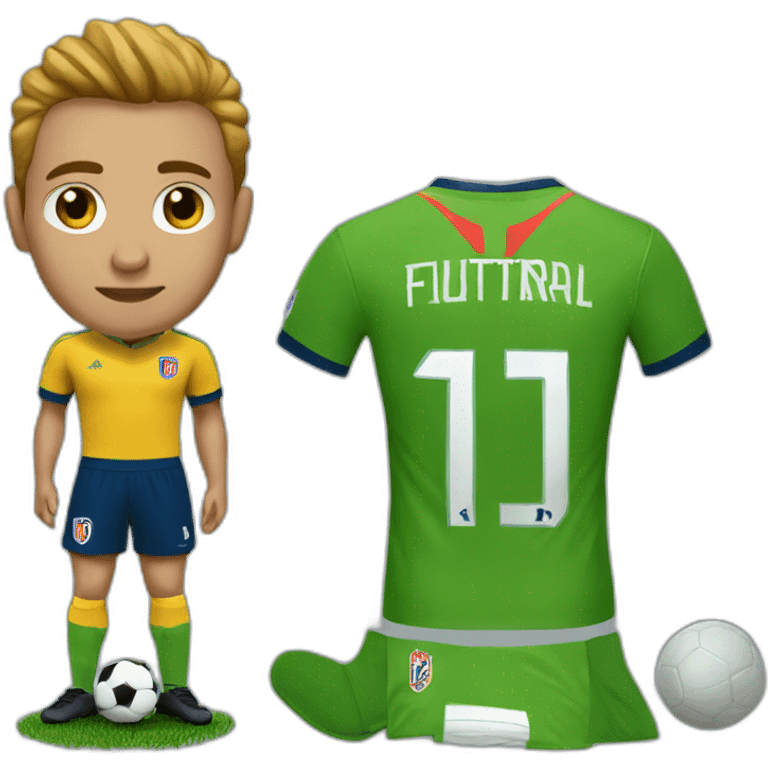 Jugador de fútbol 11 emoji