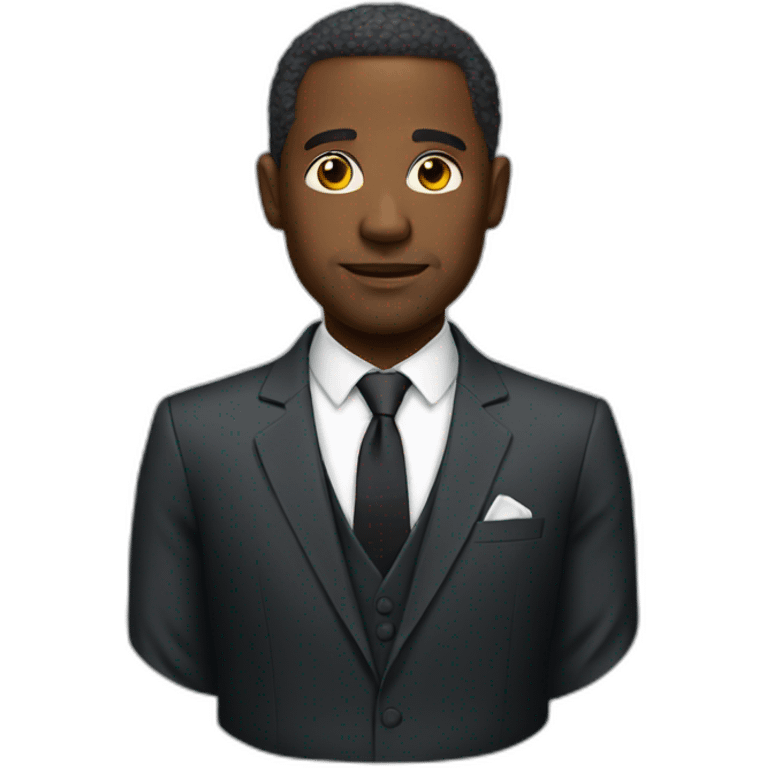 Black man billionaire emoji