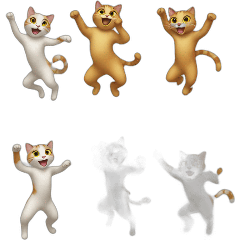 A cat dance emoji