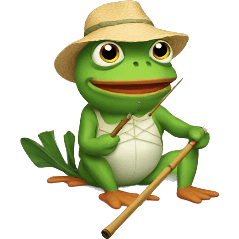 pepe fishing emoji