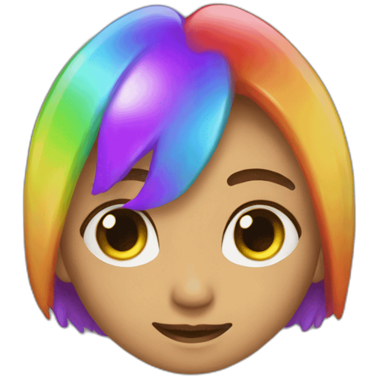 rainbow glow up emoji