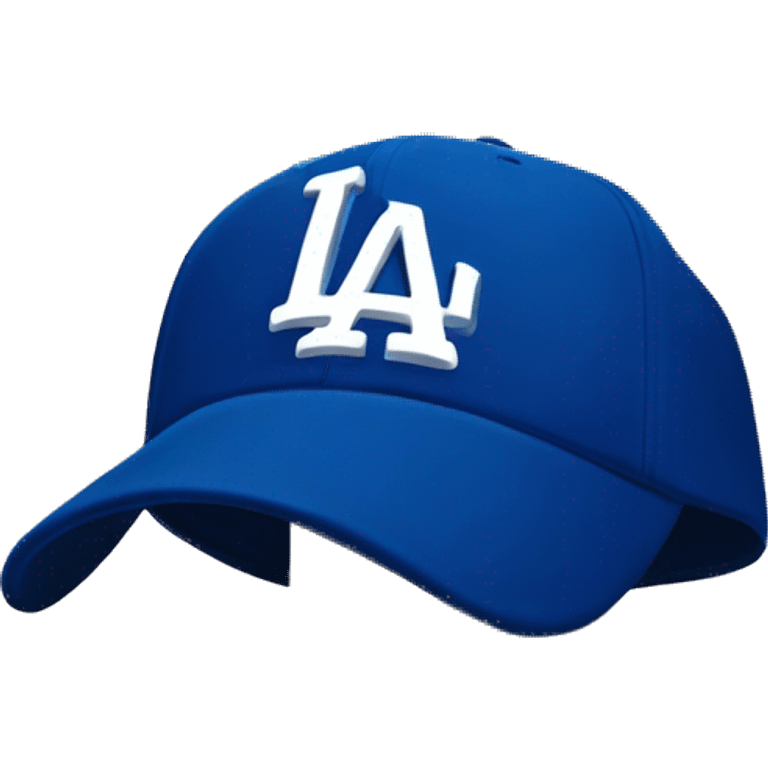 la dodgers logo ON A blue cap emoji