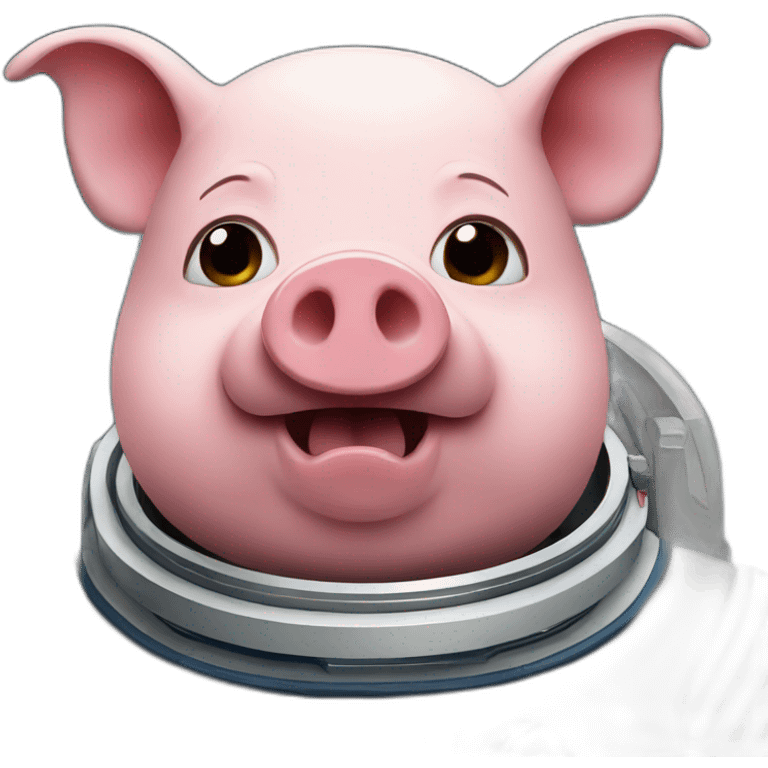 Pig in space emoji