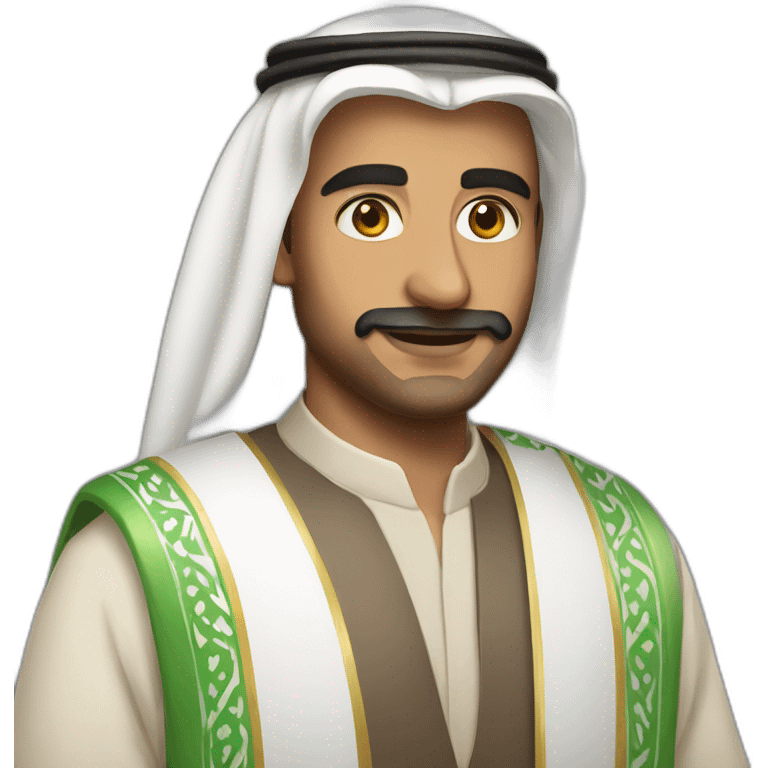 a handsome man from saudi arabia emoji