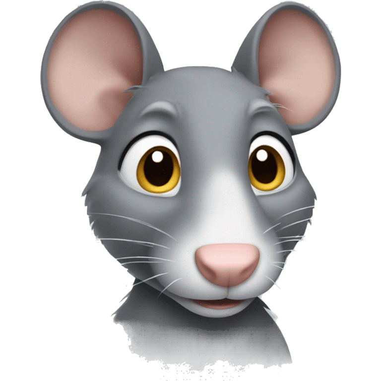 Grey Rat without fur  emoji