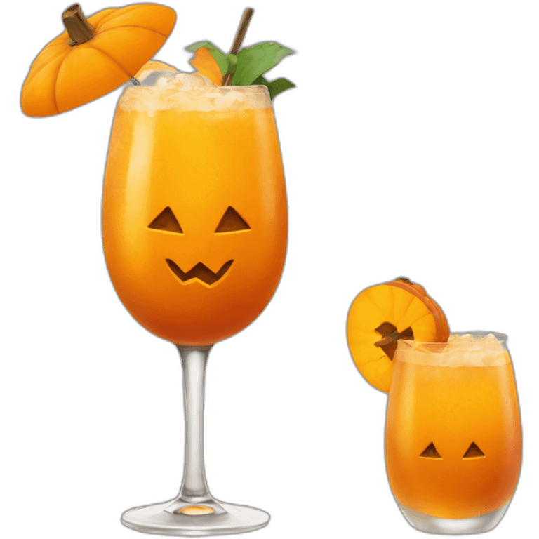 pumpkin cocktail emoji