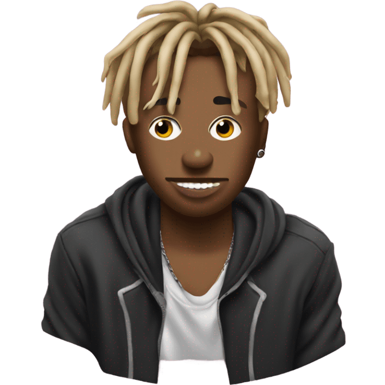 juice wrld with a blunt  emoji