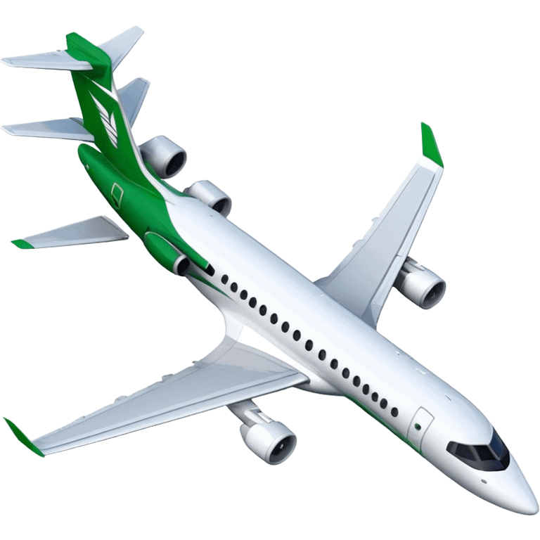 Embraer E-Jet - Embraer (Model Year: 2021) (Iconic colour: Green with white) emoji