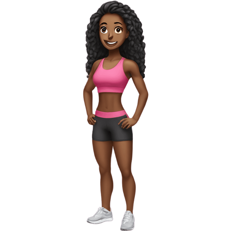 beautiful fitness women  emoji